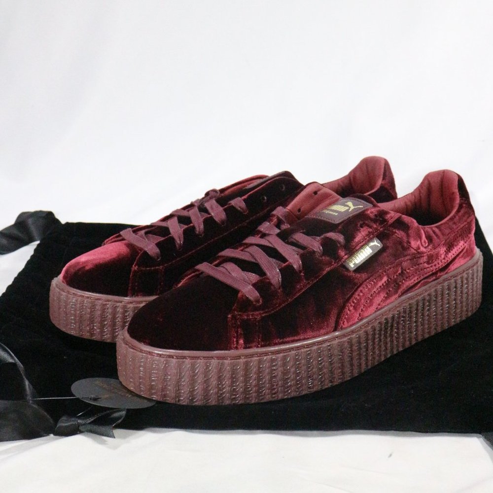 FENTY x PUMA Rihanna Creeper Burgundy Sneakers Sz 10 US Men 11.5 Wmn - Picture 11 of 16